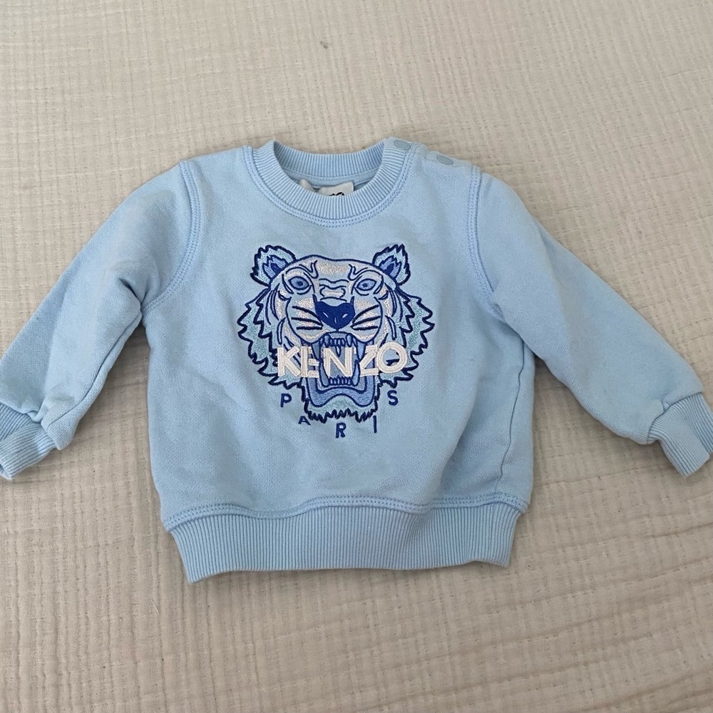 Kenzo Baby Boy Blue Tiger Sweatshirt